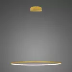 Lampa wisząca Ledowe Okręgi No.1 80cm 4k złota