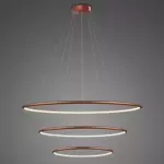 Lampa wisząca Ledowe Okręgi No.3 Φ80 cm in 3k miedziana Altavola Design