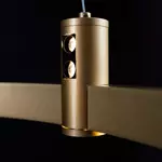 Ledowa lampa wisząca Diamante No.2  CO1 80 cm złota Altavola Design 
